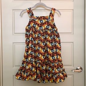 Matilda Jane corduroy tiered ruffle hem pinafore dress